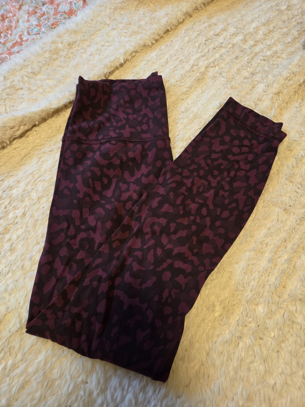 Lululemon Align Plum Leopard Print High-Waist Leggings